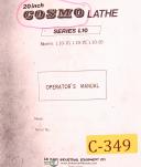 Cosmo-Cosmo 20", Series L10, Lathe, Operator's Manual-20"-L 10-10-L 10-15-01